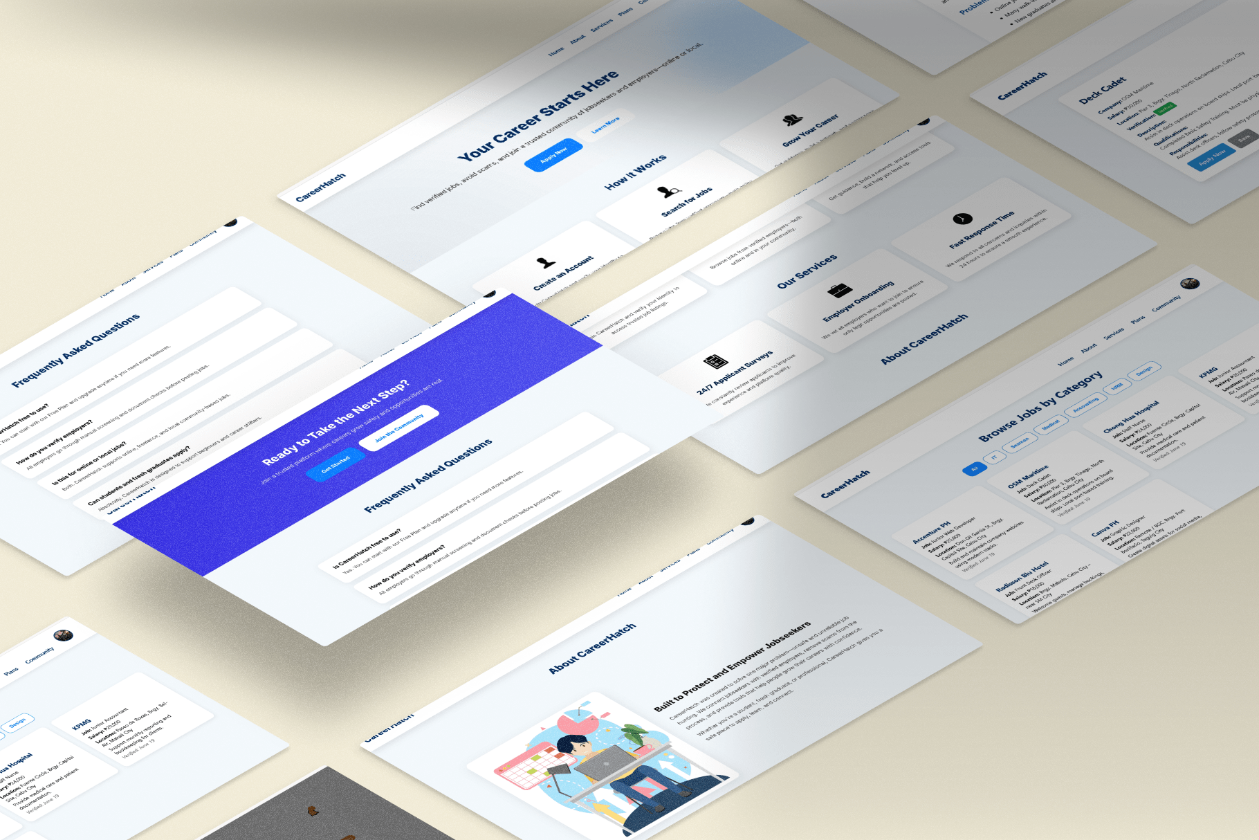 Verified Jobseeker Platform Pages & Mockup Structure